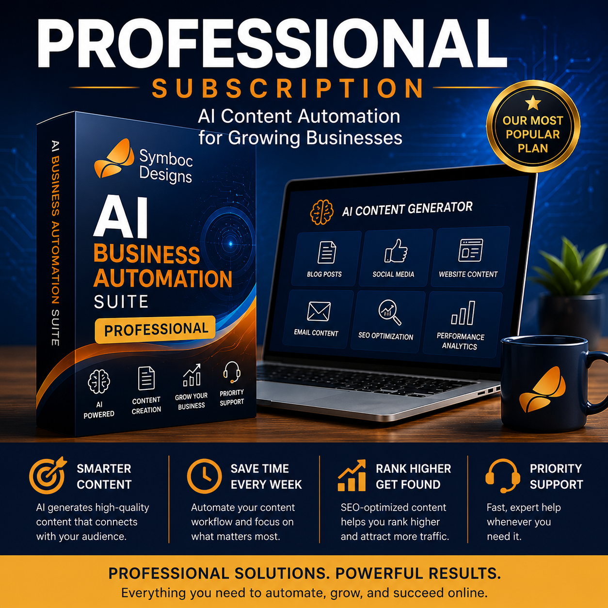 Symboc AI Business Automation Suite – Professional and Service Subscription - Image 2